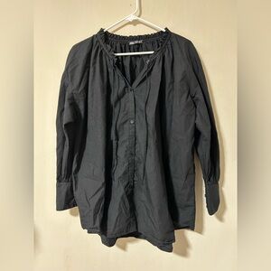 Zara Oversized Black Shirt